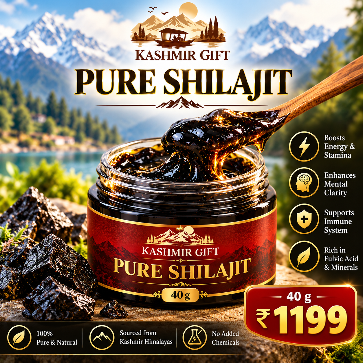 PREMIUM PURE SHILAJIT – 40 g
